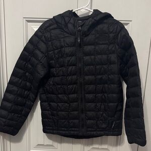 The North Face Kids Black Hooded Puffer Jacket